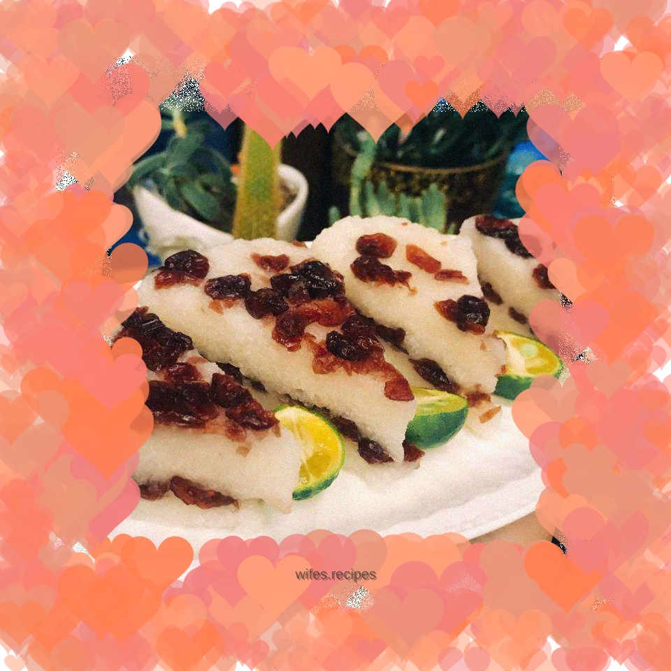 Cranberry Cut Glutinous Rice Cake