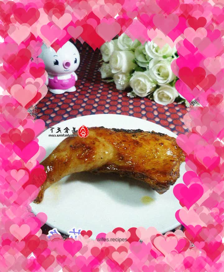 French black pepper grilled chicken legs