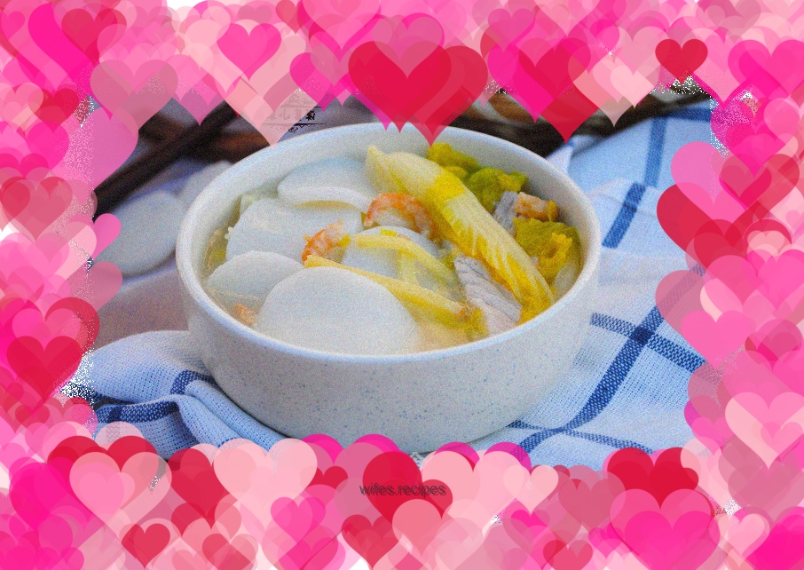 【Zhejiang】Baby Cabbage Rice Cake Soup