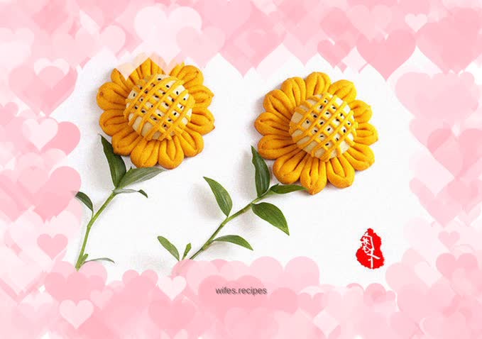 The color of spring. 【Sunflower Bean Paste Bread】