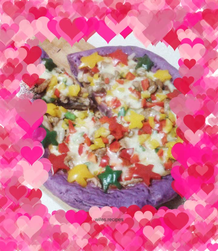 Colorful cumin barbecue pizza