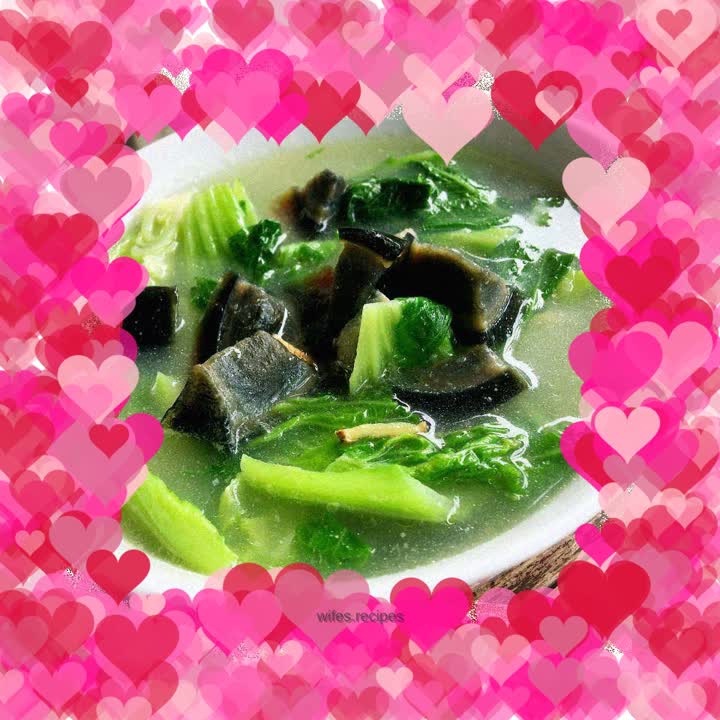 Preserved Egg and Mustard Soup