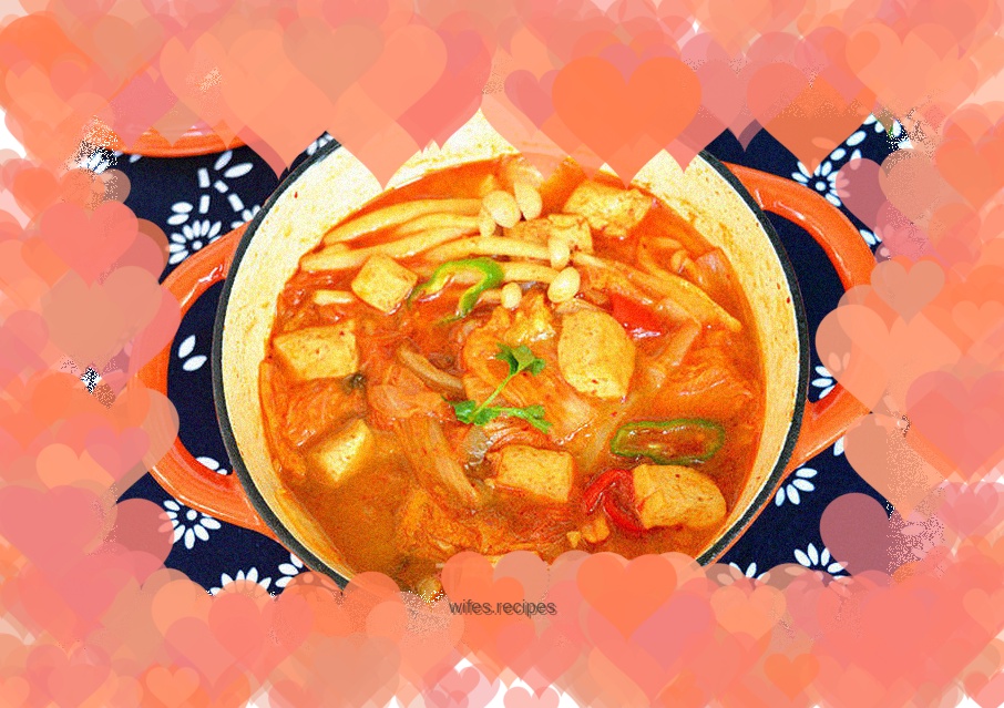 Spicy Cabbage and Tofu Hotpot