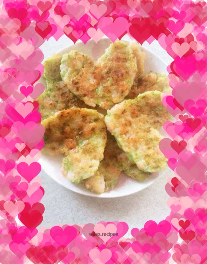 Celery Shrimp Pancake