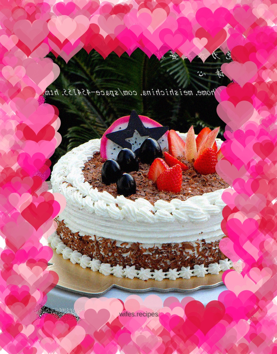 【Chocolate Fruit Cake】--- A birthday cake full of love (with decorating steps)