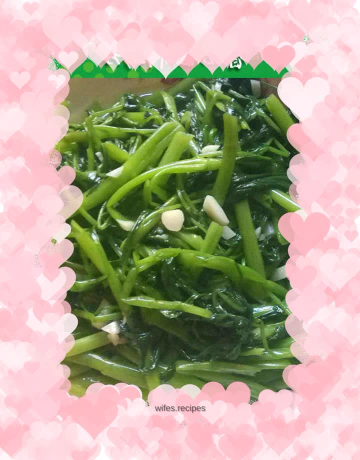 Garlic water spinach