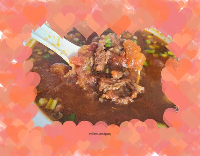 Tomato stewed beef brisket