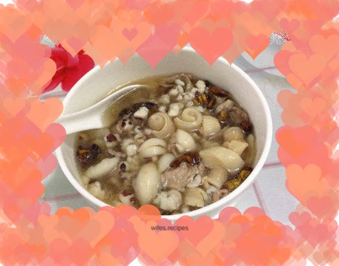Nourishing the skin and nourishing the blood----Stewed fish maw with dendrobium and gorgon seeds