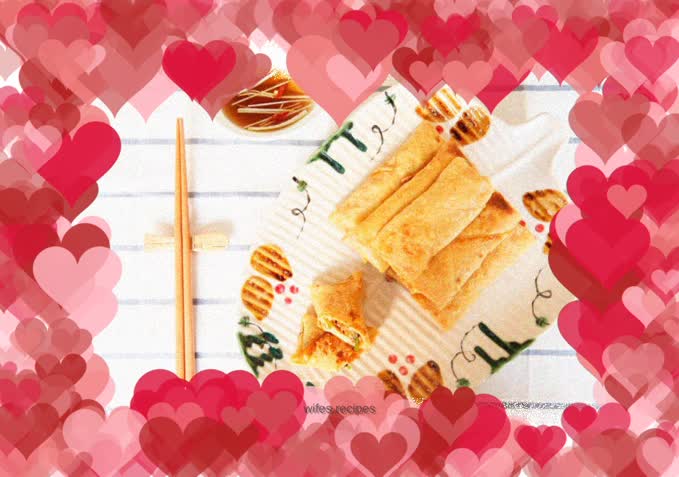 A delicious and delicious breakfast - spring rolls