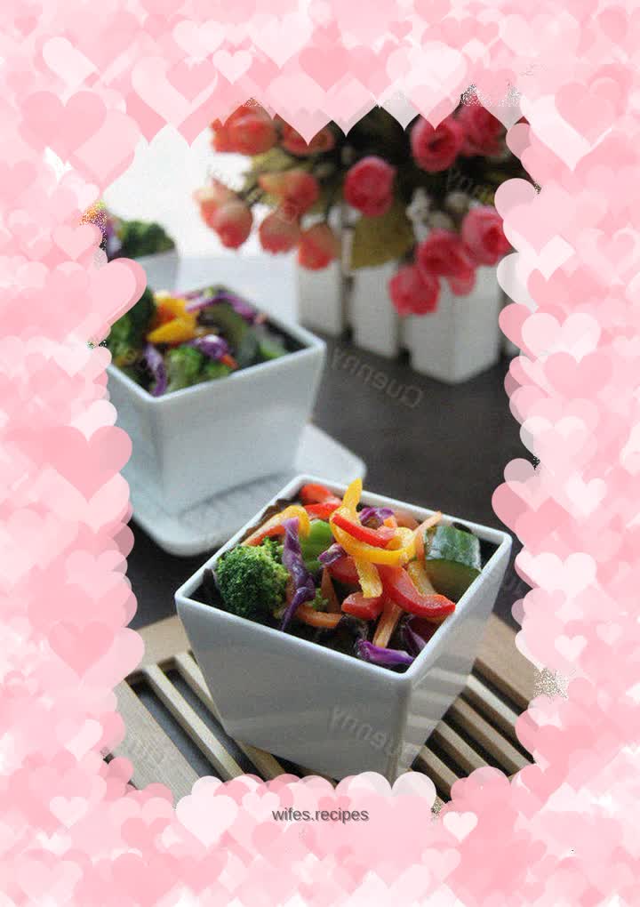 Fresh vegetable salad