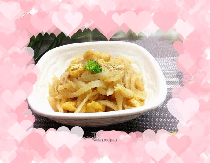 Shredded pork and radish