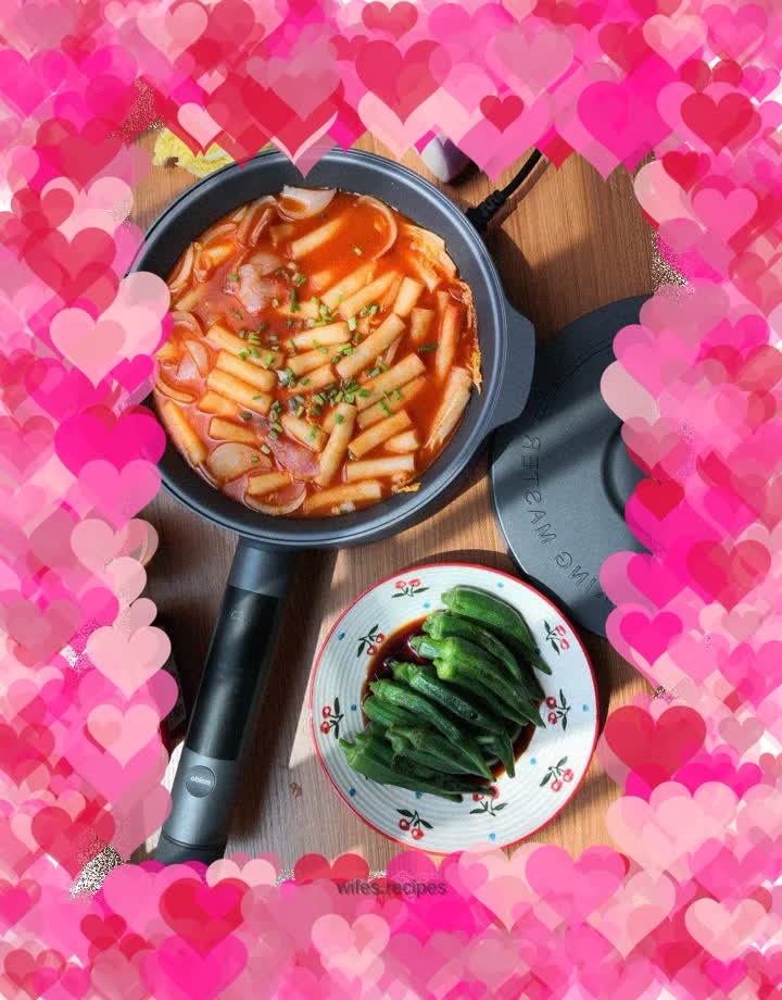 Korean spicy rice cake