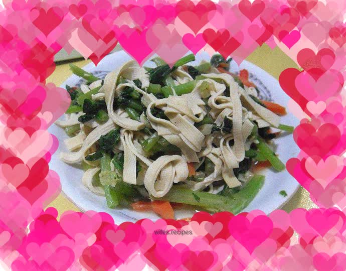 Dried tofu stir-fry