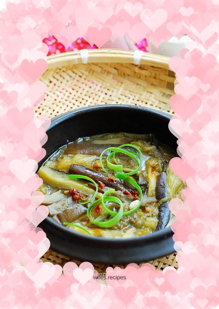 Super meal----salted fish and eggplant stew (no fried version)