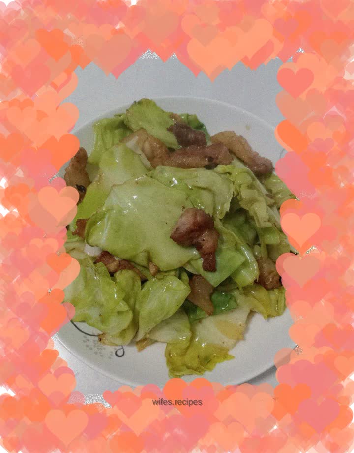 Pork belly with cabbage