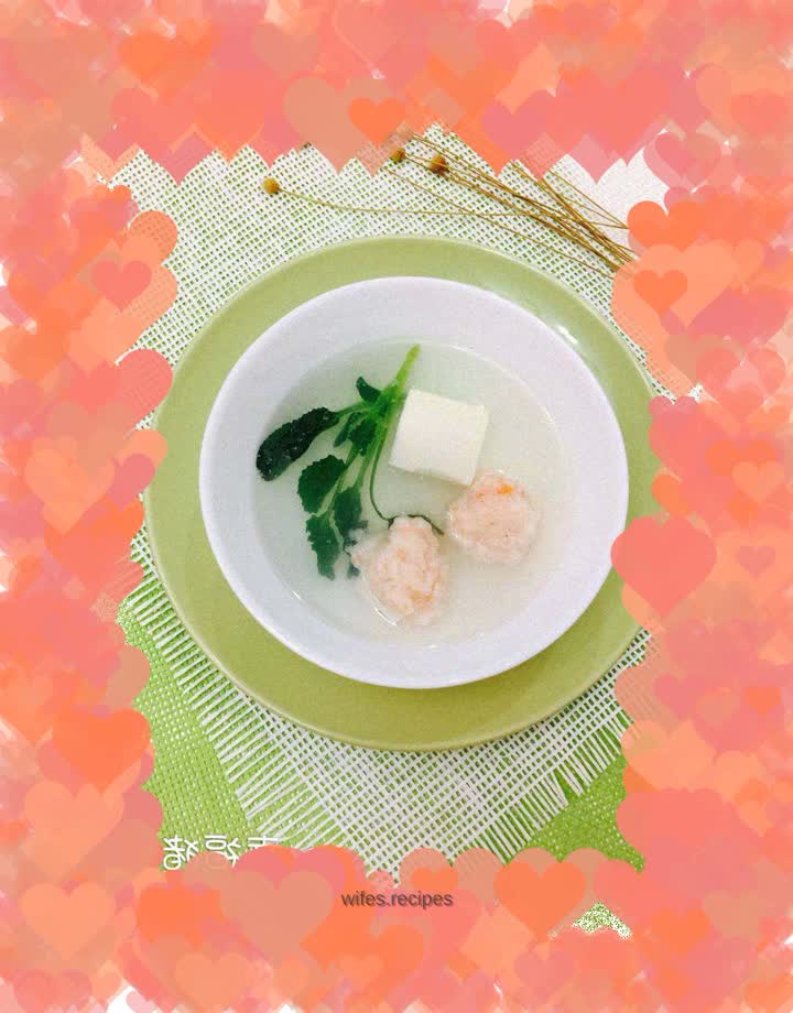 Vegetable and Shrimp Ball Soup