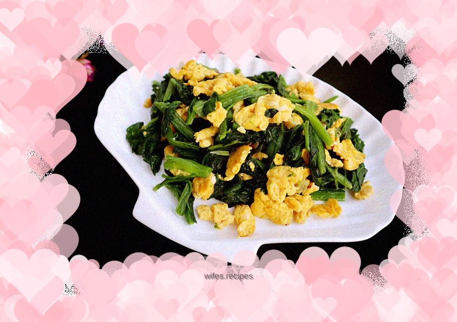 Spinach scrambled eggs