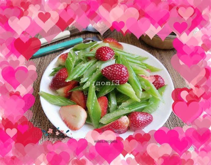 Celery and Strawberry Salad