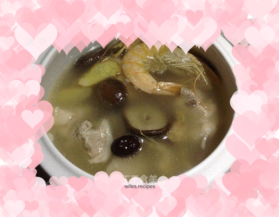 Seafood pork ribs soup