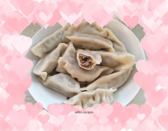 Eggplant stuffed meat dumplings