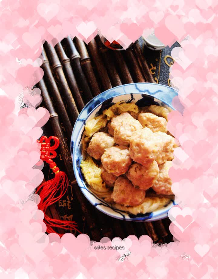 Home-style steamed meatballs