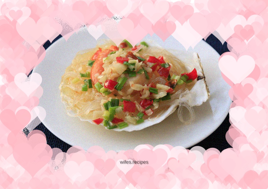 Steamed Vermicelli with Garlic Scallops