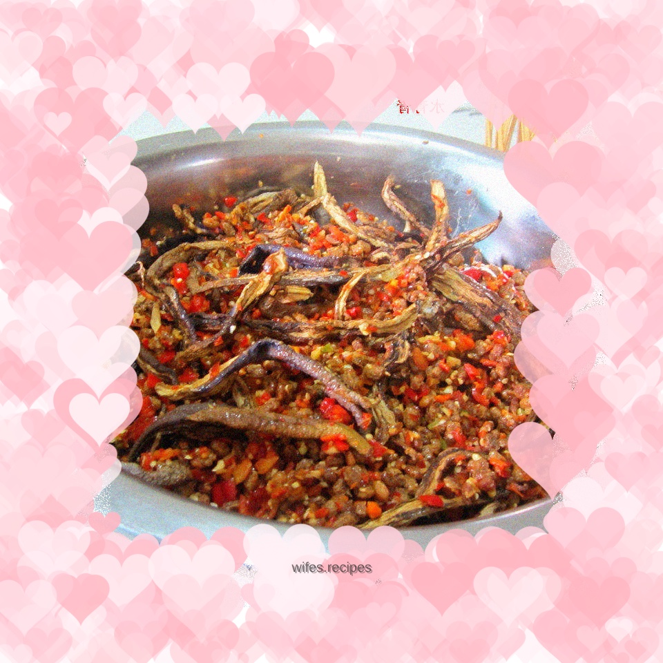 Pickled pepper, eggplant and bean paste