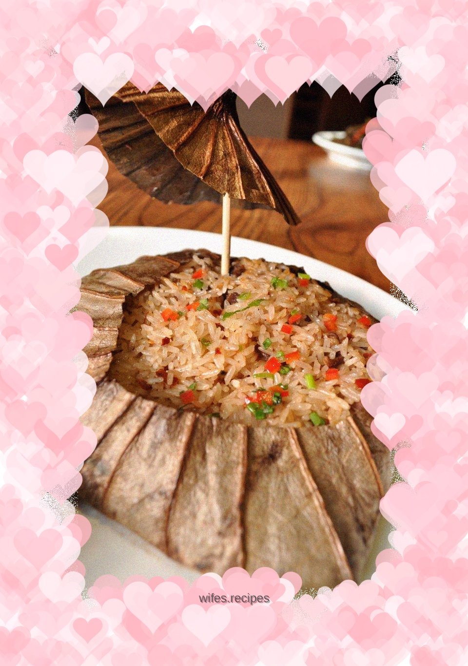 Lotus flavored glutinous rice beef brisket