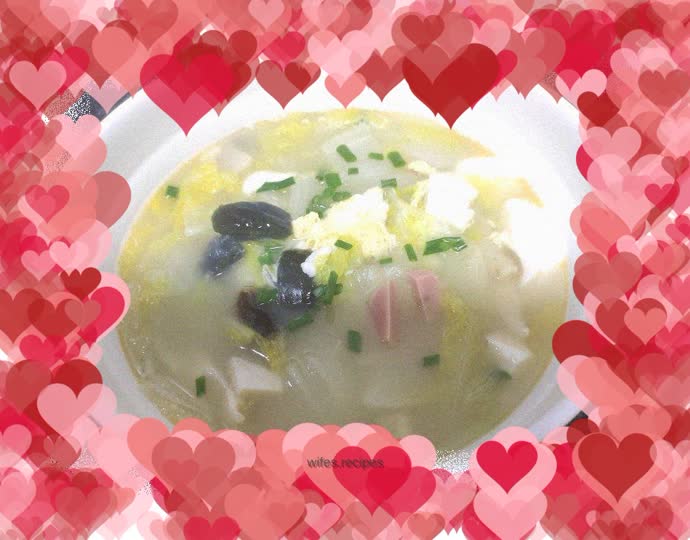 Baby Cabbage and Tofu Soup