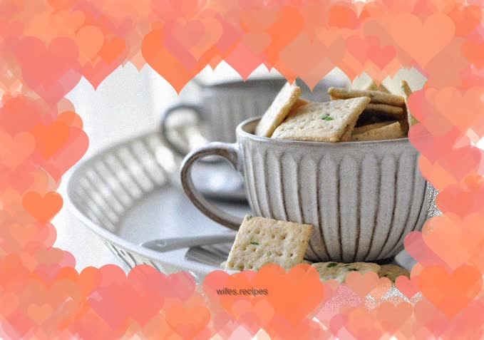 Oatmeal scallion soda crackers