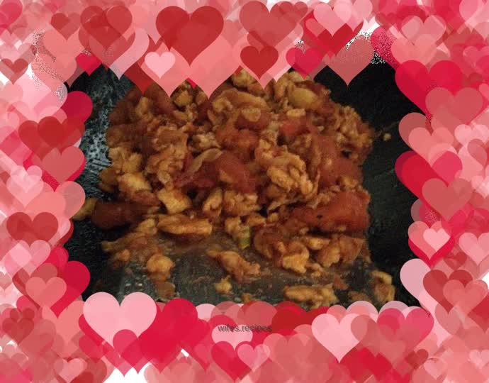 Scrambled eggs with tomatoes