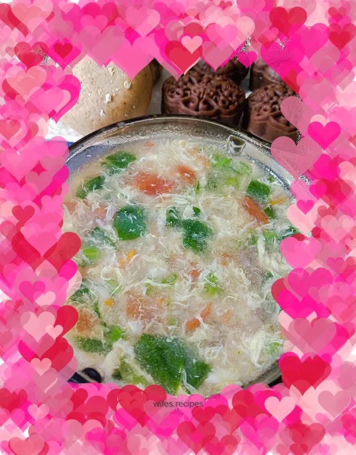 Vegetable and Egg Pimple Soup