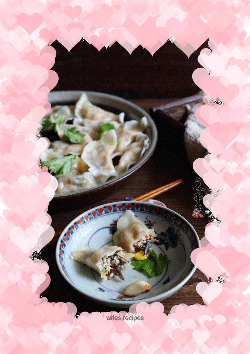 Meat dumplings stuffed with three delicacies