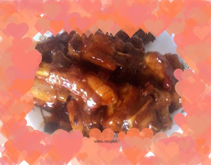 Braised pork ribs