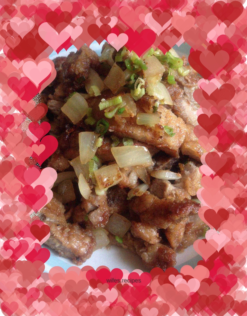 Salt and pepper pork chop