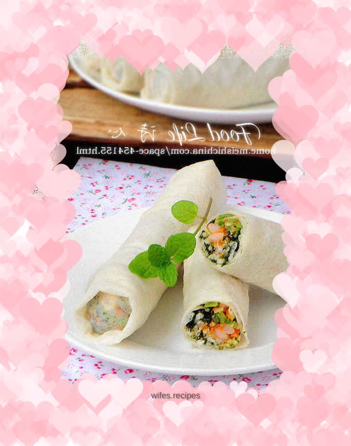 【Assorted Seaweed Spring Rolls】----- The early love in spring