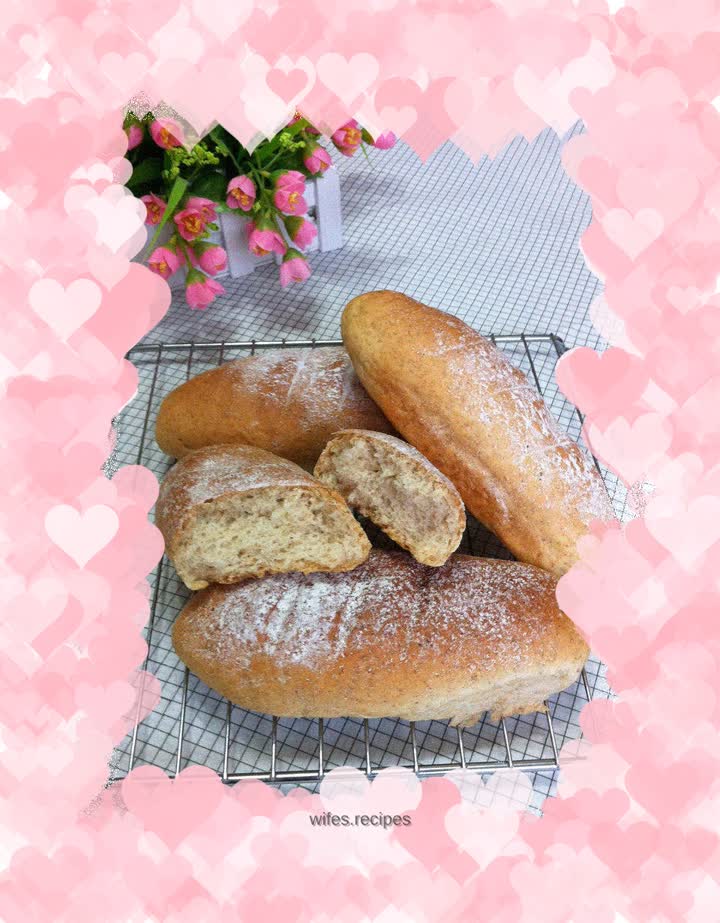 Whole wheat olive oil bread