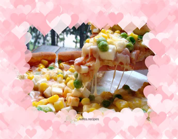 Vegetable Sausage Pizza