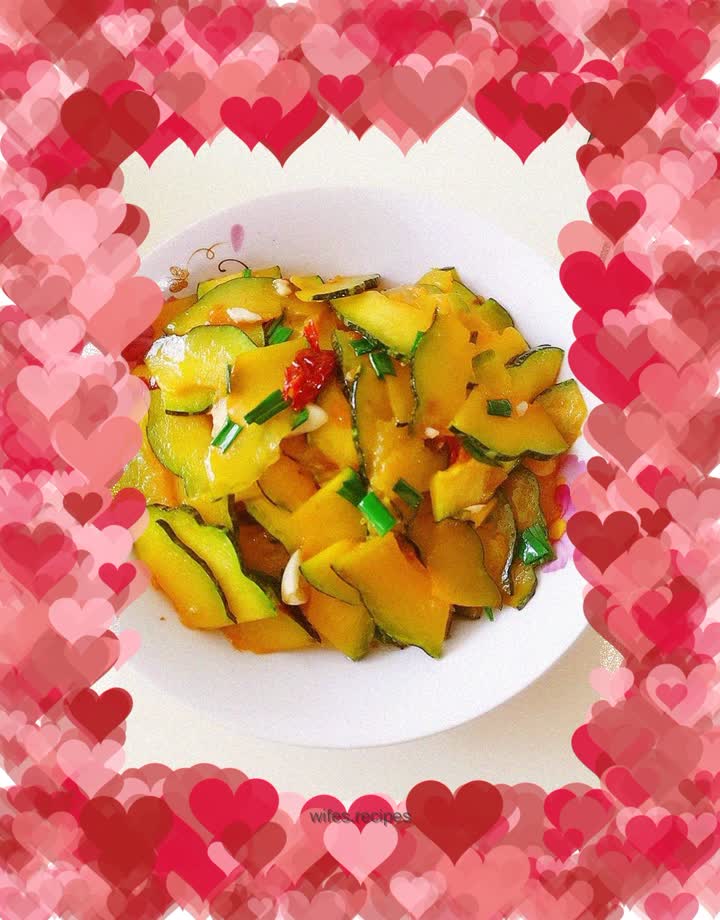 Stir-fried pumpkin slices