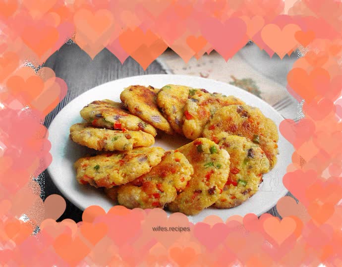 Cured bean dregs pancake