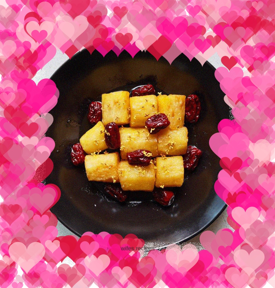 Honey red dates and yam