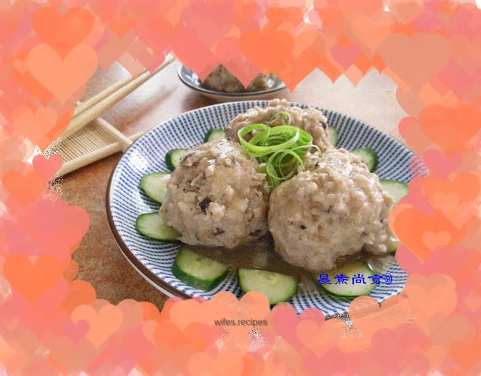 Handmade Mushroom and Pork Balls