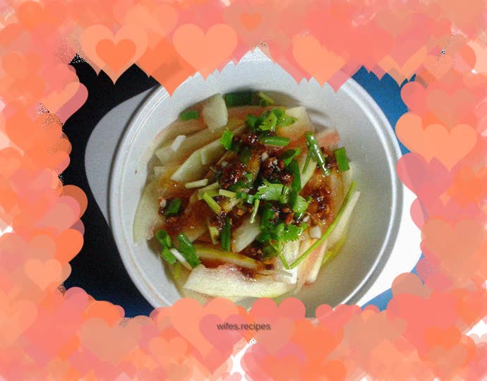 Cold watermelon rind