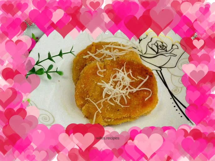 Pan-fried persimmon cake