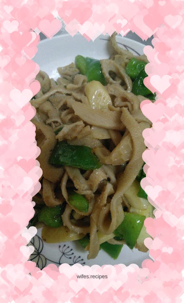 Stir-fried lamb tripe