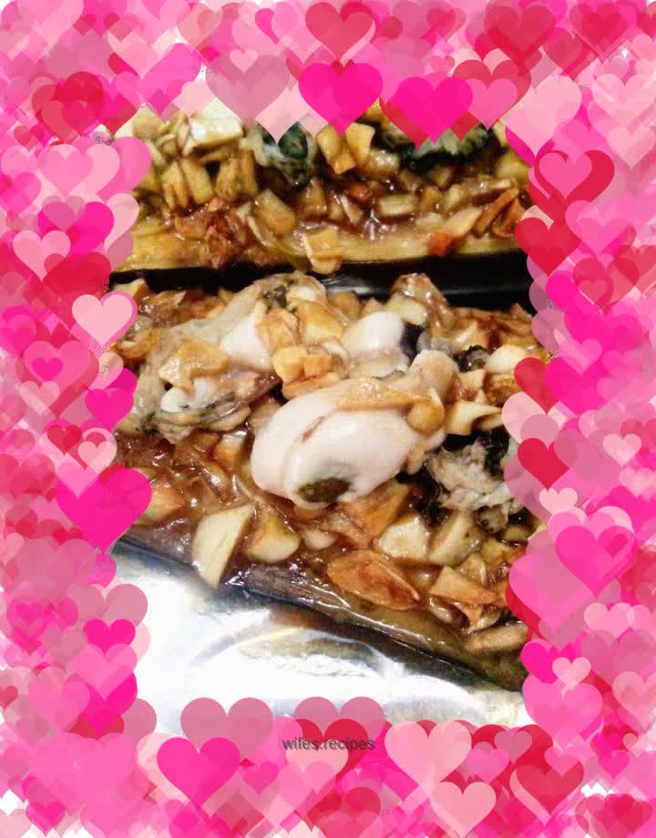 Grilled Eggplant with Garlic Oysters