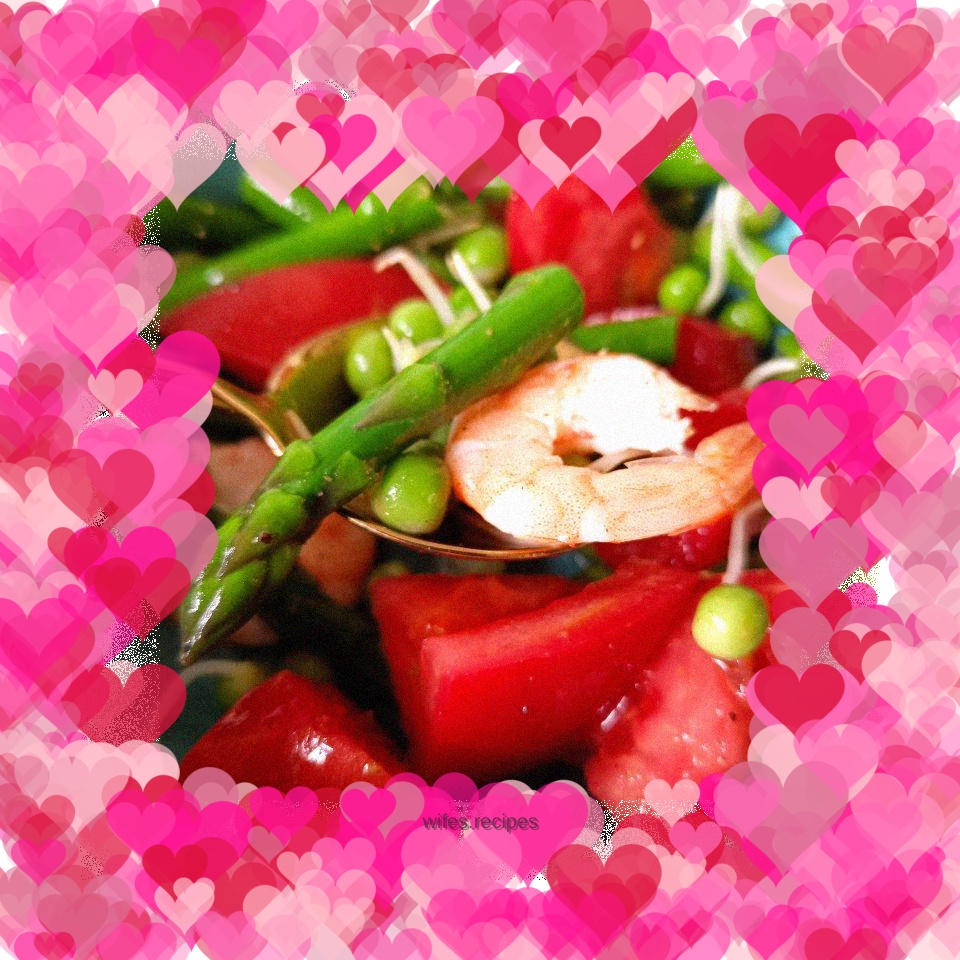 Asparagus, Pea and Shrimp Salad