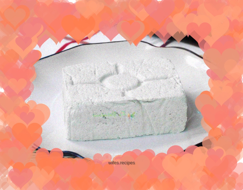 Homemade black bean tofu