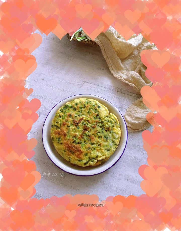 Chive egg pancake