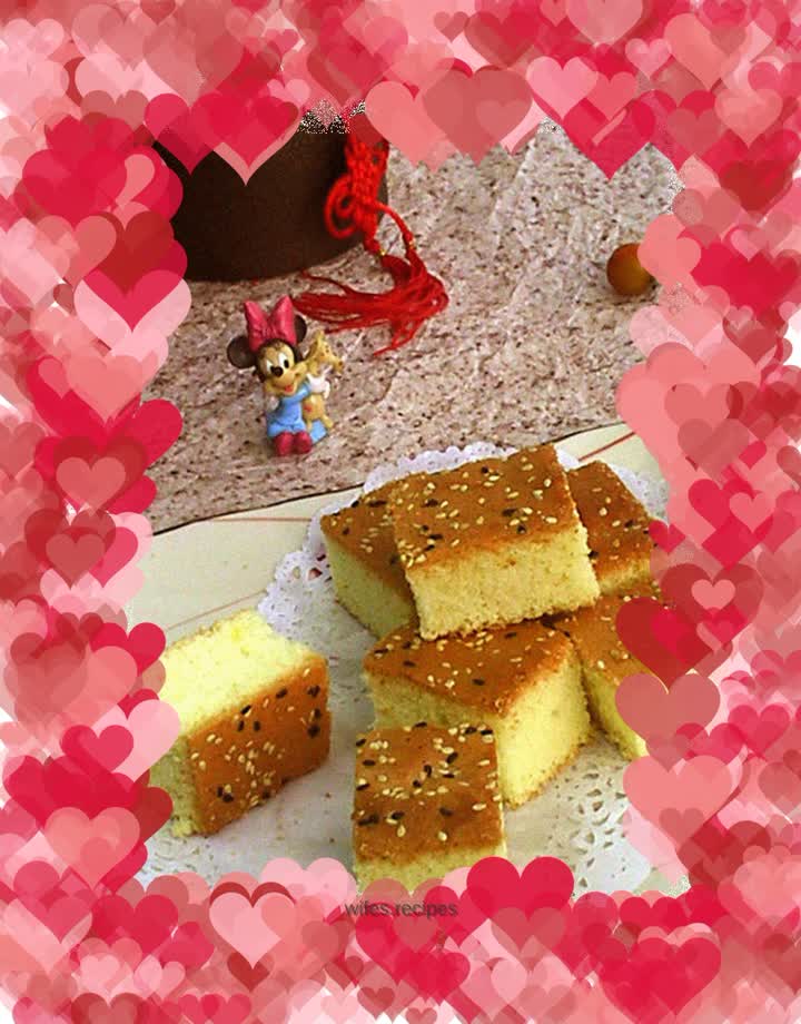 Sesame French Sponge Cake